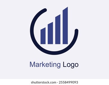 This logo template guarantees crisp visuals on any medium, ensuring your brand stands out in a competitive market.  A clean and modern logo design with sleek vector graphics, perfect for marketing.