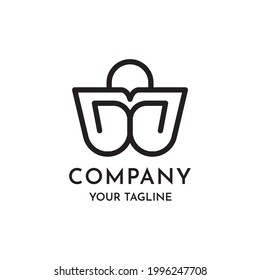 Este es un logo que combina la letra M con una bolsa de compra. Este logotipo se ve atractivo por lo que es adecuado para la tienda que tiene.