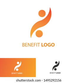 this logo is a logo that refers to profit, can also refer to economy and business because it uses the percent object as the main object in the logo