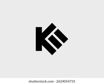 This is a logo that is shaped like the letters K and E with thick lines.