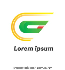 this logo use for cryptocurrency agency , its build by letter c logo and use wonderful colour 