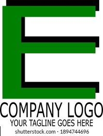 dieses Logo vektor ist durch den Buchstaben E Alphabet inspiriert