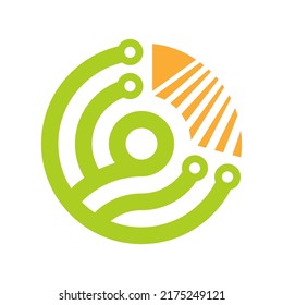 This Logo Wants To Convey About Agriculture That Uses Modern Technology