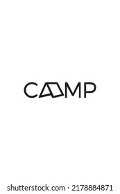 dies ist ein Logo mit dem Wort CAMP geeignet für Design-Kleidung