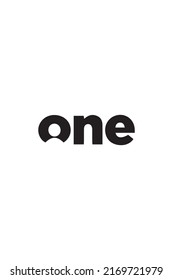 this is a logo with the word ONE which is suitable for design clothes
