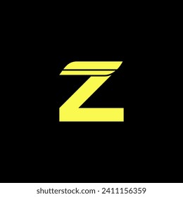 This is a logo with yellow letters and wings on a black background, suitable for company logos for travel agents, logistics, automotive, counters, electronics and others.