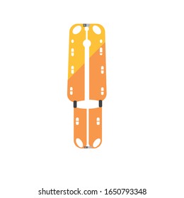 This is long back board or long spinal board for victim who had accident or injury. An ambulance Items. 