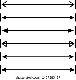 este es un largo Vector de icono de flecha doble