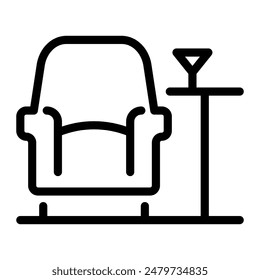 This Lounge icon is suitable for airport, aviation, transportation, etc.