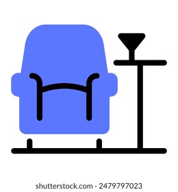 This Lounge icon is suitable for airport, aviation, transportation, etc.