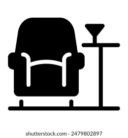 This Lounge icon is suitable for airport, aviation, transportation, etc.