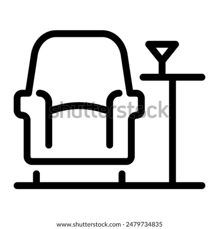 This Lounge icon is suitable for airport, aviation, transportation, etc.