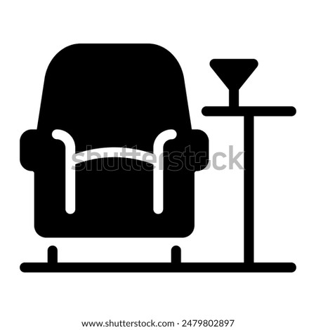 This Lounge icon is suitable for airport, aviation, transportation, etc.