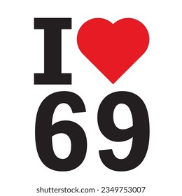 Me encanta el diseño tipográfico 69.