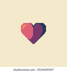 this is love icon in pixel art with simple color this item good for presentations,stickers, icons, t shirt design,game asset,logo and your project.