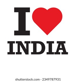 This is I love India Typography Design.