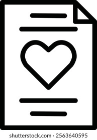 this is a love letter icon