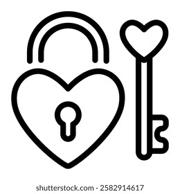 This Love Lock icon is suitable for Wedding, Relationship, Valentine, etc