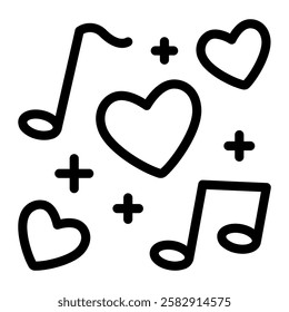 This Love Song icon is suitable for Wedding, Relationship, Valentine, etc