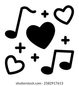 This Love Song icon is suitable for Wedding, Relationship, Valentine, etc