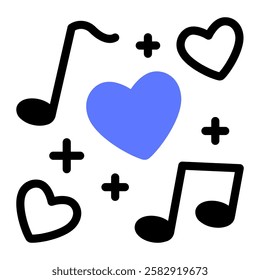 This Love Song icon is suitable for Wedding, Relationship, Valentine, etc