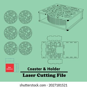 this is a lovely Coaster and Holder which can be used for all 3mm material thicknesses.