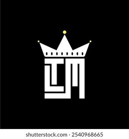 Este es el logotipo de la letra de LTM con una variación de la corona negra, conveniente para el uso como logotipos para las compañías textiles, las piezas del vehículo, las camisetas, los grupos de carreras, los viajes, los almacenes, las distros y otros.