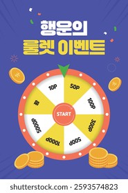 This is a lucky roulette event design. Translation: Lucky Roulette Event