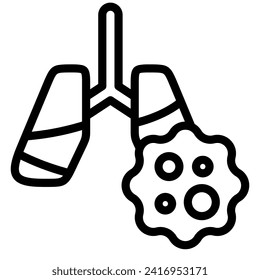 This Lung Cancer icon is suitable for Cancer, World Cancer Day, disease, cancer survivor etc.

