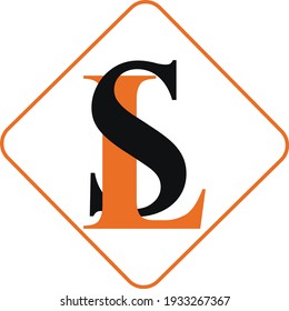 This is luxury  L S letter logo design concept .
