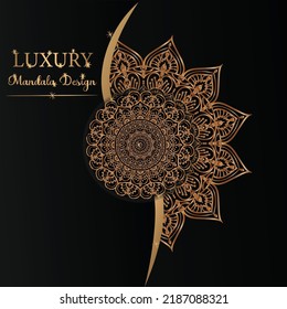 Dies ist ein Luxus-Mandala-Design-Vektorgrafik 