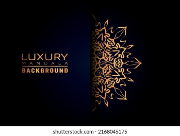 This is Luxury ornamental mandala logo background, arabesque style.