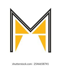 This "M" letter logo is a masterful combination of modern aesthetics and timeless appeal, designed to cater to a wide range of industries and branding needs.