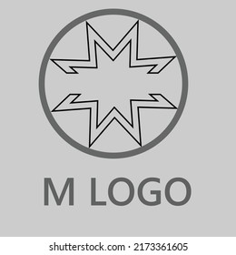 Este es un archivo de logotipo M para eps