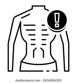 This Malnutrition icon is suitable for Global Food Crisis, Food Bank, etc.
