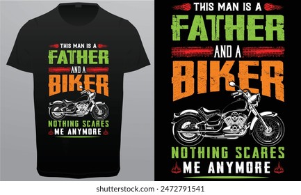 This man is a Father and a Biker Nothing Scarres me anymore.