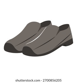 Esta ilustración de zapatos de hombre es adecuada para Black Friday.