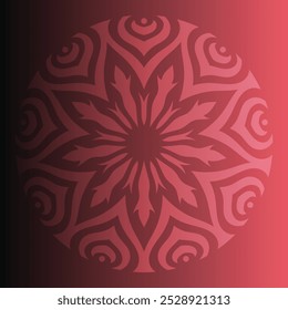 This mandala design background features intricate patterns and harmonious geometric shapes, perfect for enhancing any digital or printed project.