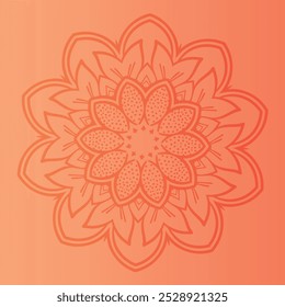 This mandala design background features intricate patterns and harmonious geometric shapes, perfect for enhancing any digital or printed project.