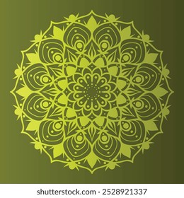 This mandala design background features intricate patterns and harmonious geometric shapes, perfect for enhancing any digital or printed project.
