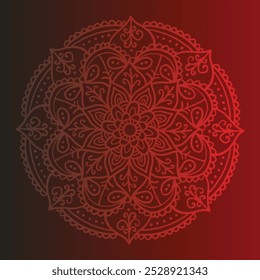 This mandala design background features intricate patterns and harmonious geometric shapes, perfect for enhancing any digital or printed project.