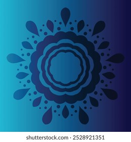 This mandala design background features intricate patterns and harmonious geometric shapes, perfect for enhancing any digital or printed project.