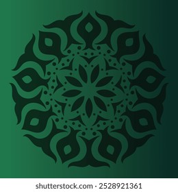 This mandala design background features intricate patterns and harmonious geometric shapes, perfect for enhancing any digital or printed project.
