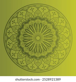 This mandala design background features intricate patterns and harmonious geometric shapes, perfect for enhancing any digital or printed project.