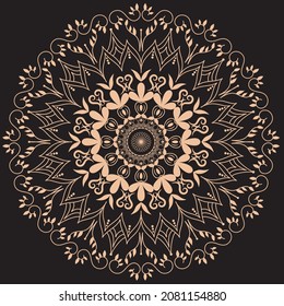 This is mandala design. Easily editable and color changeable.