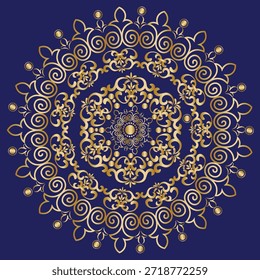 Este diseño de mandala presenta intrincados patrones simétricos inspirados en la geometría sagrada, motivos florales y arte espiritual. Perfecto para el arte de la pared, páginas para colorear, tatuajes, imágenes de yoga y meditación, impresiones textiles, marcas y proyectos digitales.