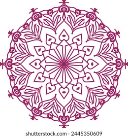 This is a mandala design icon