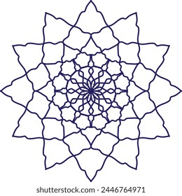 This is a mandala design icon