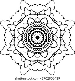 este é o design de ícone mandala . pode ser usado design gráfico .