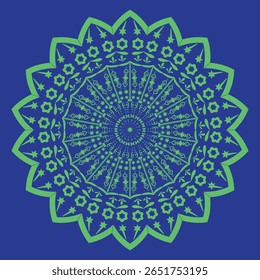 Este Mandala feito pelo Adobe Illustrator